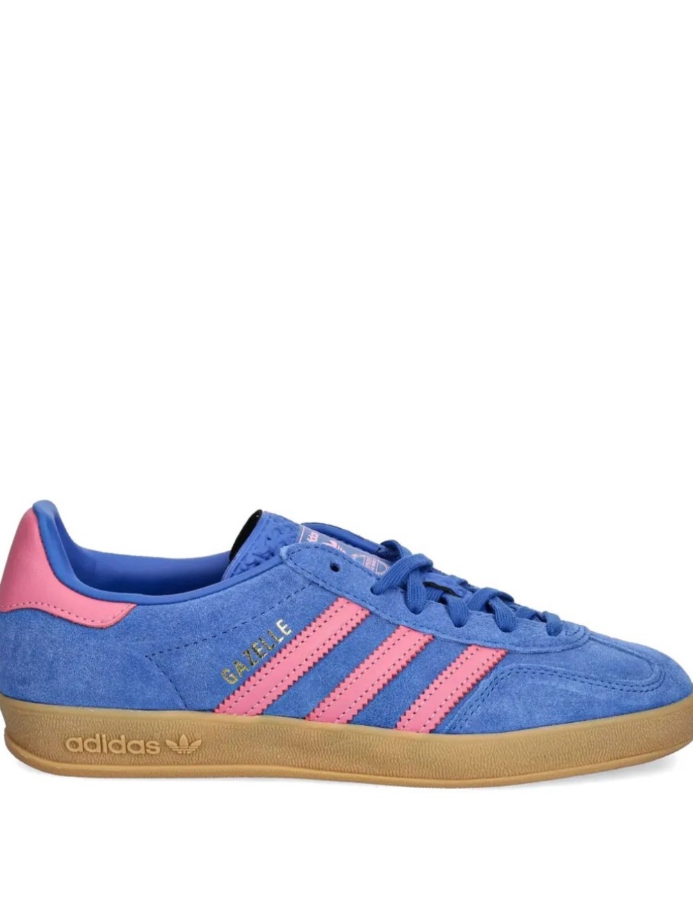 5.5 kids 7 women’s adidas Women's gazelle Blue and bliss Pink